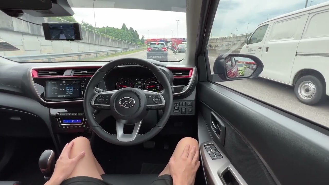 Myvi Facelift 2022 AV LEVEL 2 Autonomous Cruise with KommuAssist bukapilot (timelapse)