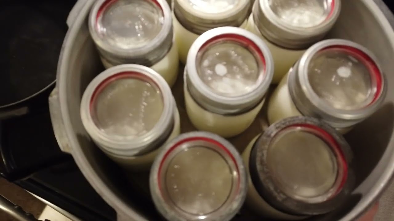 Canning Whipping Cream using glass lids