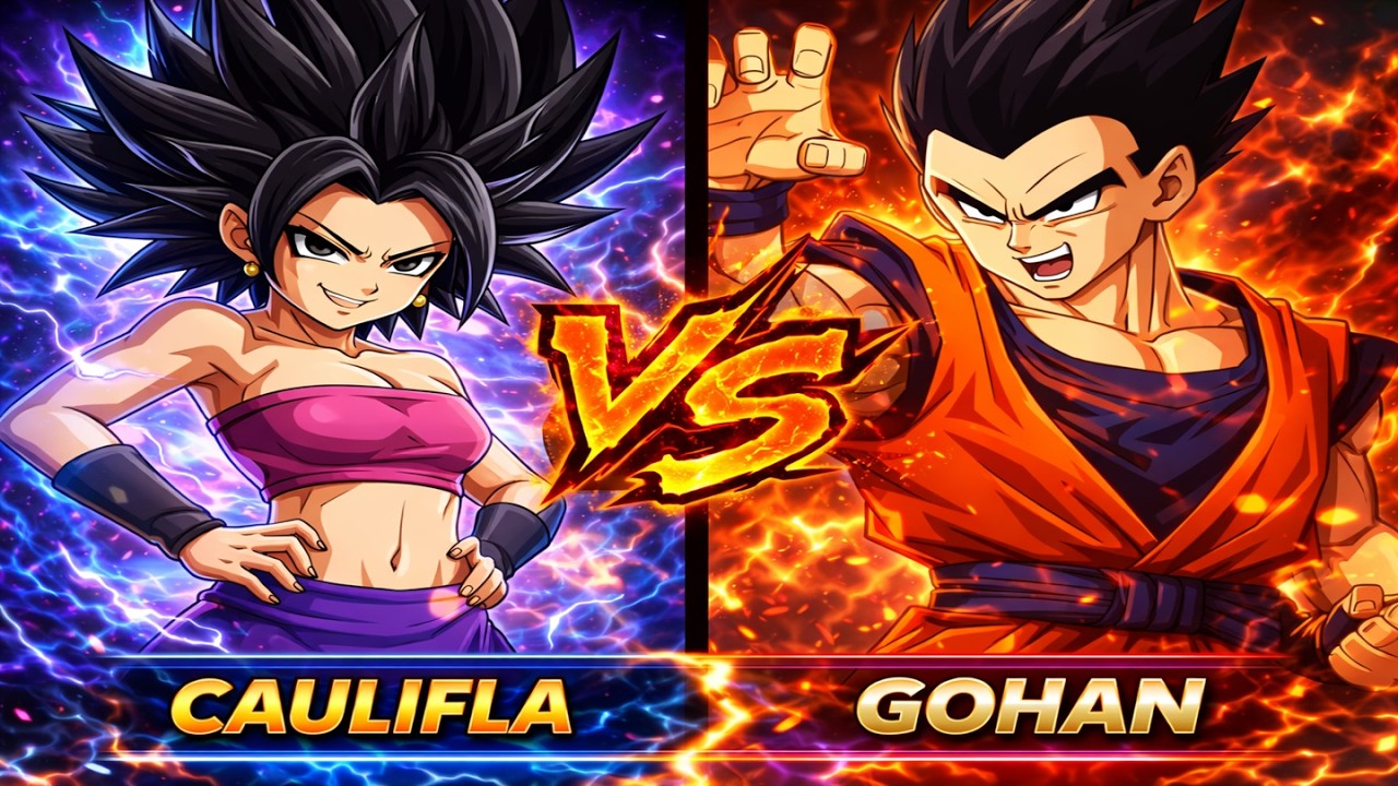 Caulifla VS Gohan - DBZ Budokai Tenkaichi 3 Super VS AF Mod