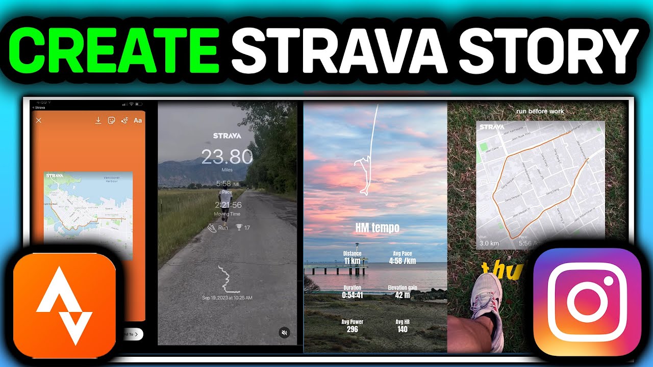 ОБНОВЛЕНО В 2026 ГОДУ! Как наложить статистику Strava на историю в Instagram | Добавить пробежку ...