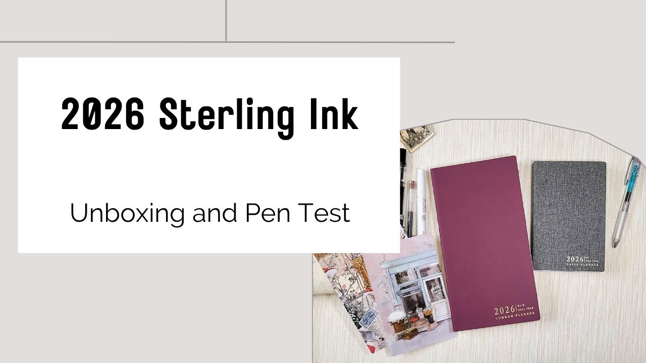 Распаковка ежедневников Sterling Ink 2026 года #sterlingink