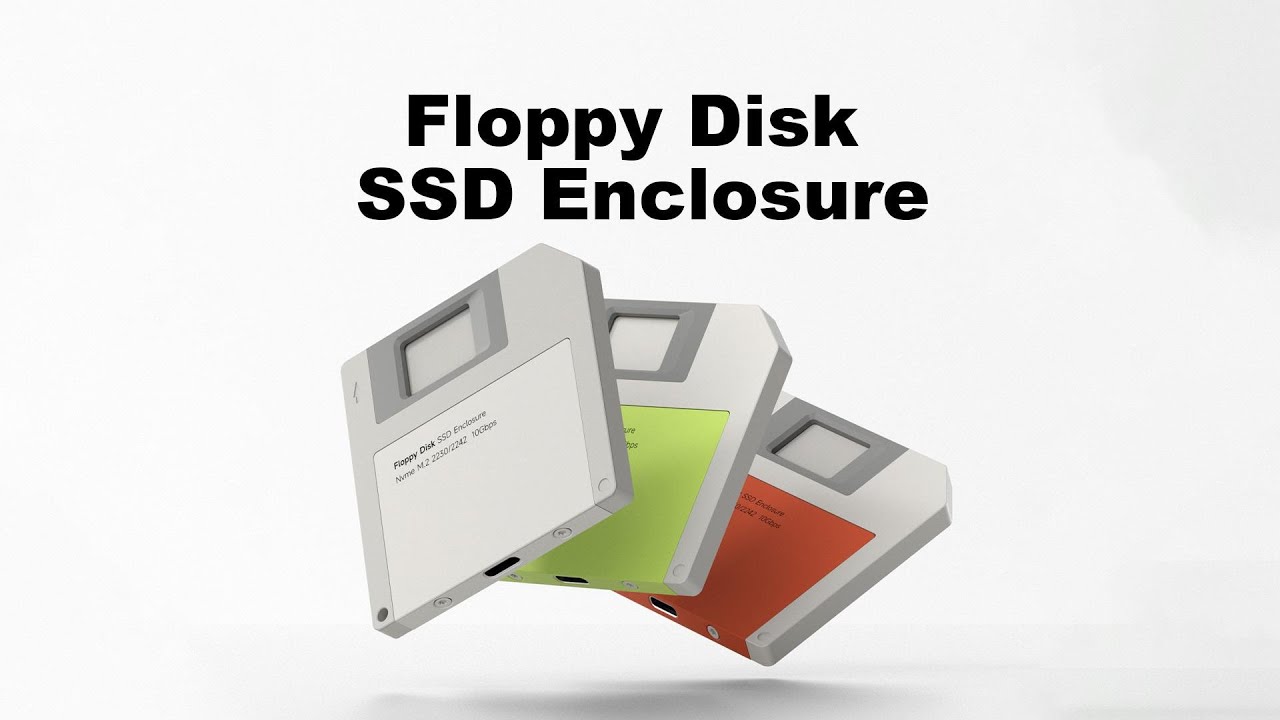 Hagibis Floppy Disk Style SSD Enclosure #tech #ssd