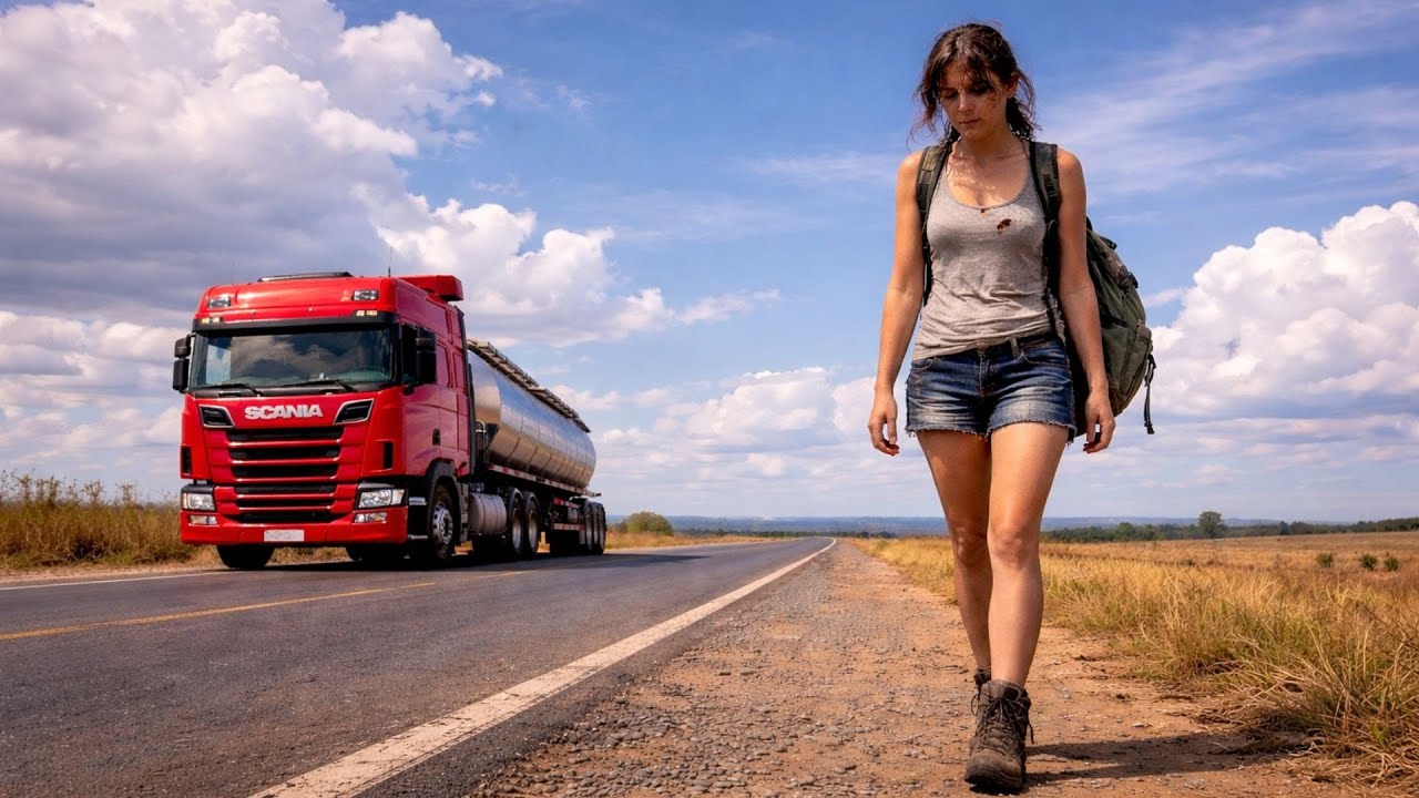 caminhoneiro solteiro vem jovem abandonada na estrada por ex marido... e eles se apaixonam...