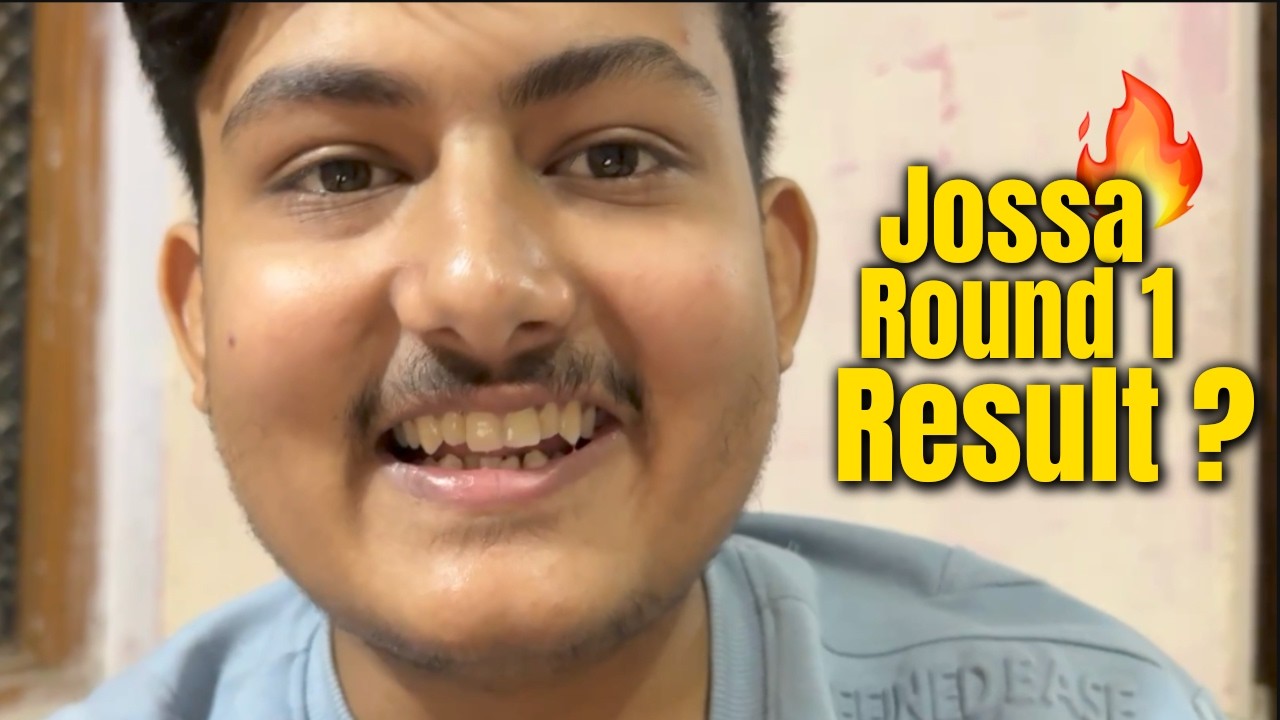 Finally JoSAA Round 1 Result is out 😭🔥 Which College Did I Get? (My Preference Order 🔥)