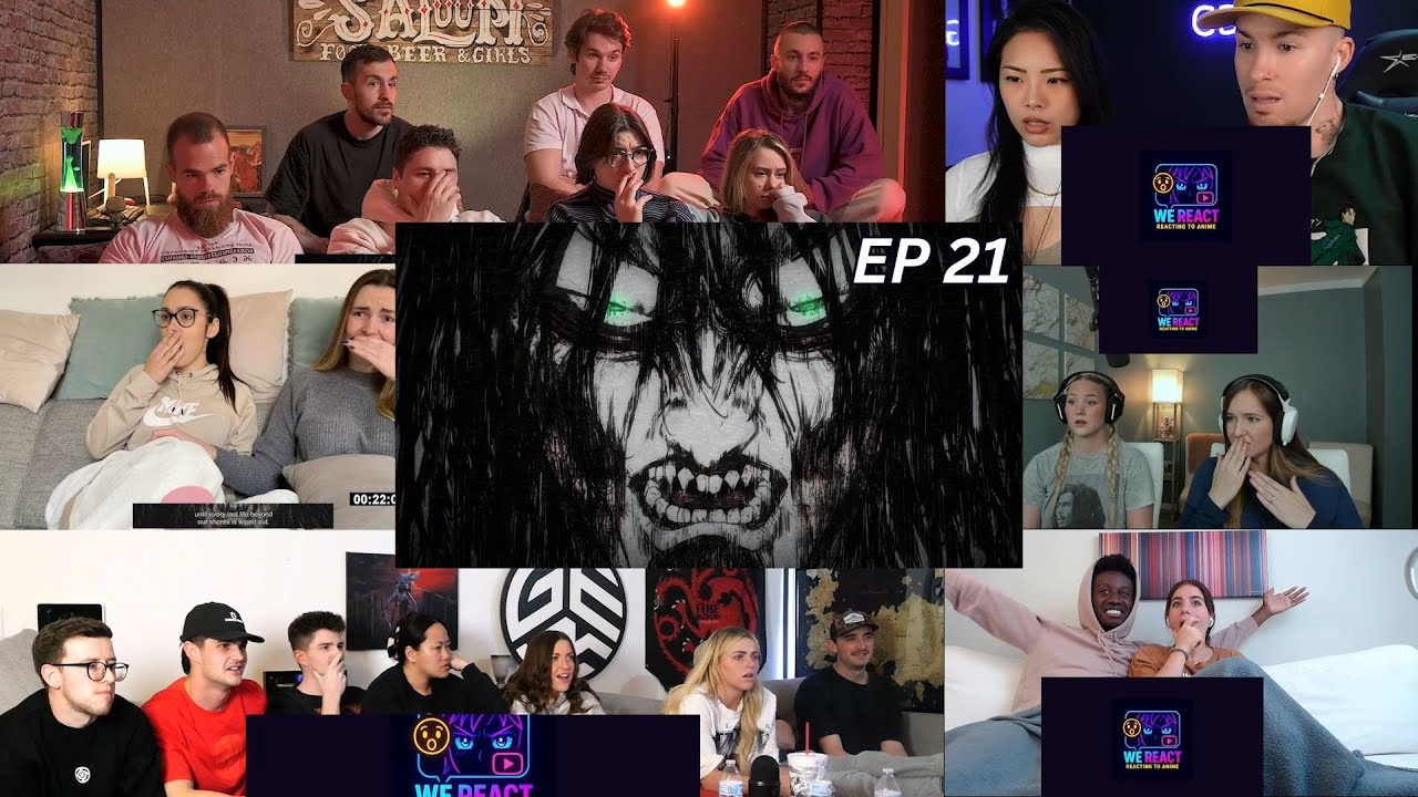 Attack on Titan Season 04 Episode 21 | Reaction Mashup #anime #attackontitan #animereactionmashup