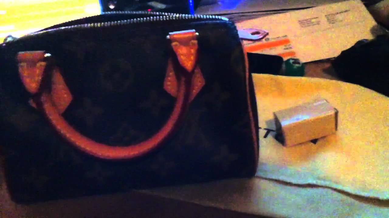 Mini HL Speedy Authentic Louis Vuitton purse bag review
