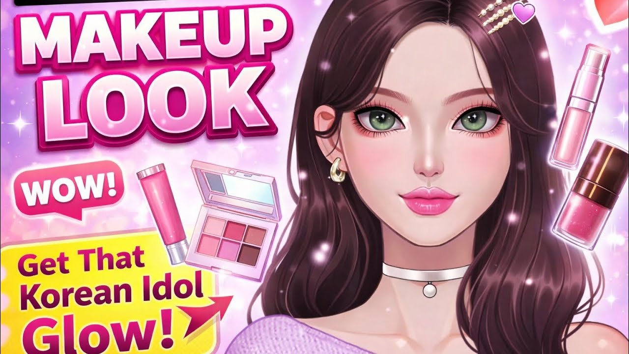 “Korean Idol Glow Makeup Look 😍 | Cute Aesthetic Makeup Tutorial | Viral Makeup Trend 2026”
