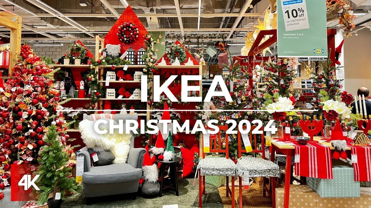 IKEA Christmas Decors 2024 with Prices | Complete Tour | 4K | ETV Walking Tour