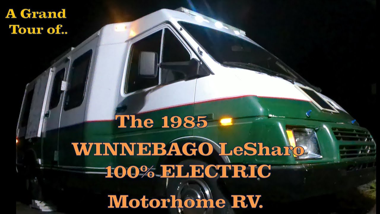 A TOUR of our 1985 WINNEBAGO LeSharo 100% ELECTRIC CUSTOM RV.      Part 23.
