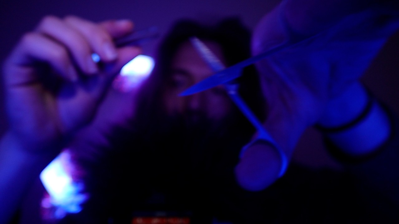 ASMR pluck and cut