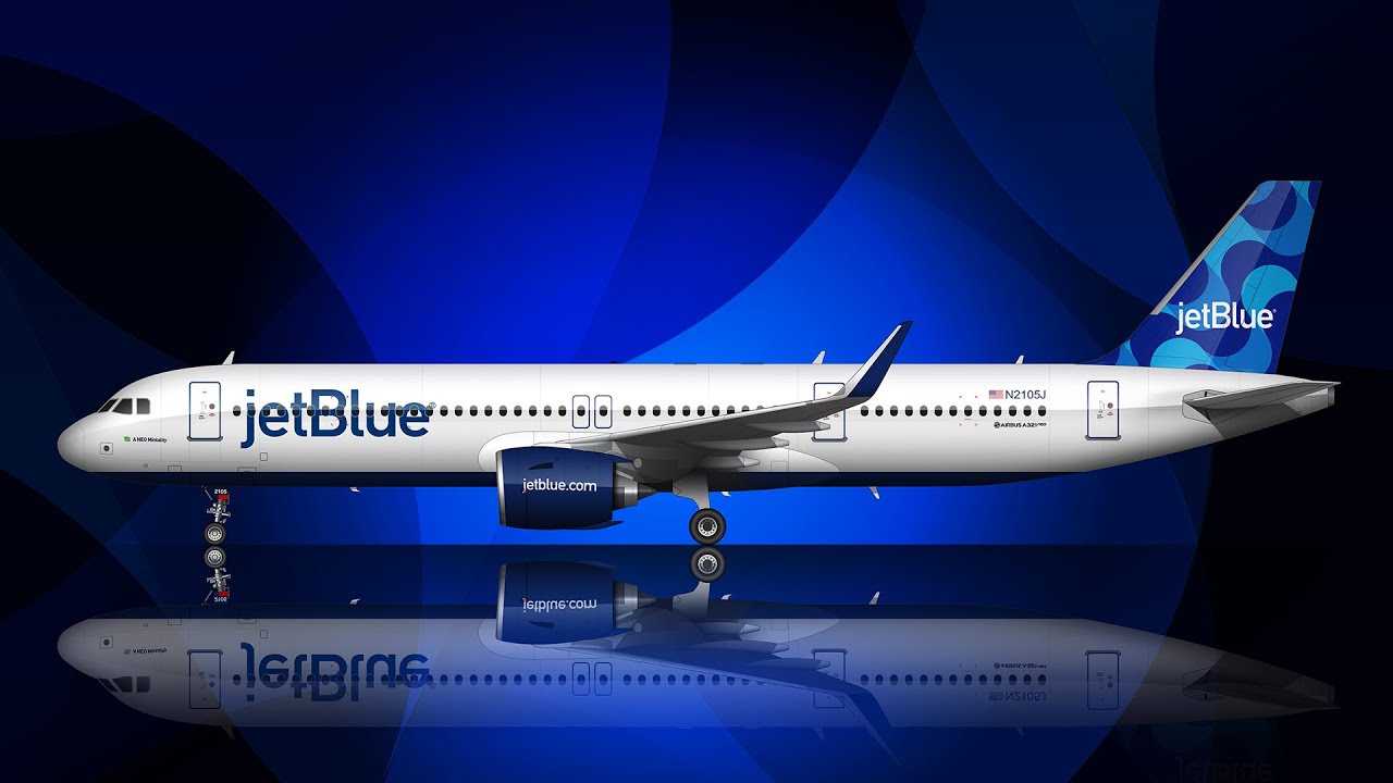 How to draw the JetBlue Ribbons livery
