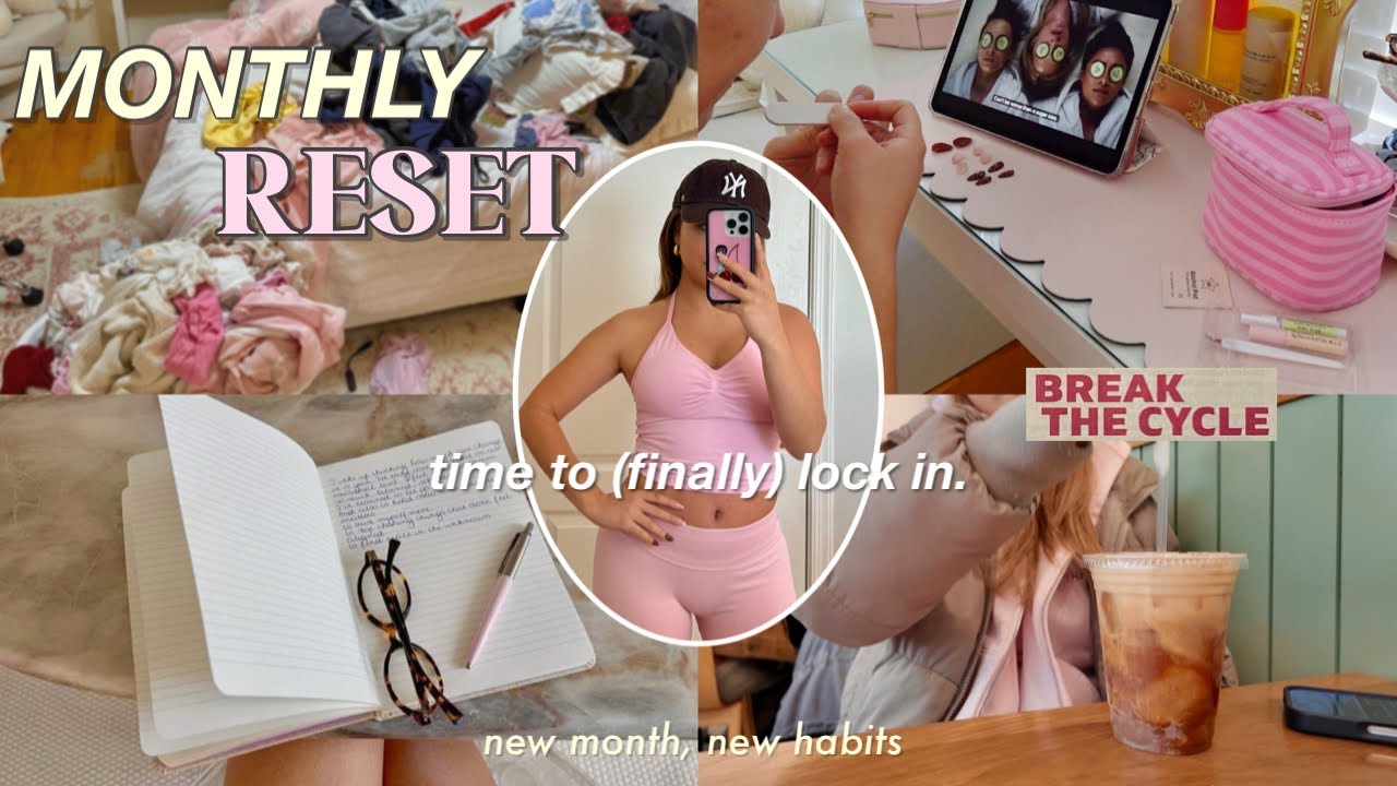 LET’S GET BACK ON TRACK! ✨🍵 monthly reset, getting my life together, healthy habits