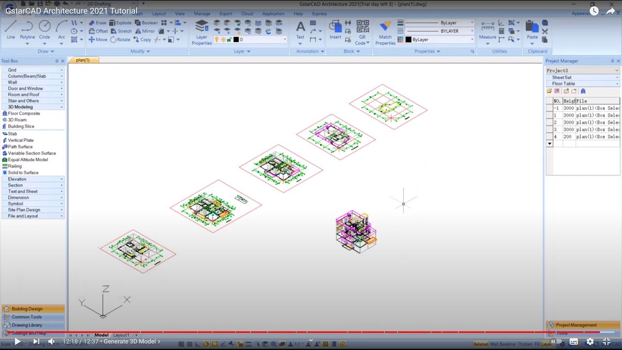 GstarCAD Architecture 2021 Tutorial