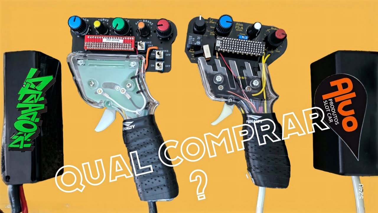 ACELERADOR PROPARTS MODELO AE-08  &  ACELERADOR ALVO MODELO F5A #autorama #alvo #proparts #slotcar