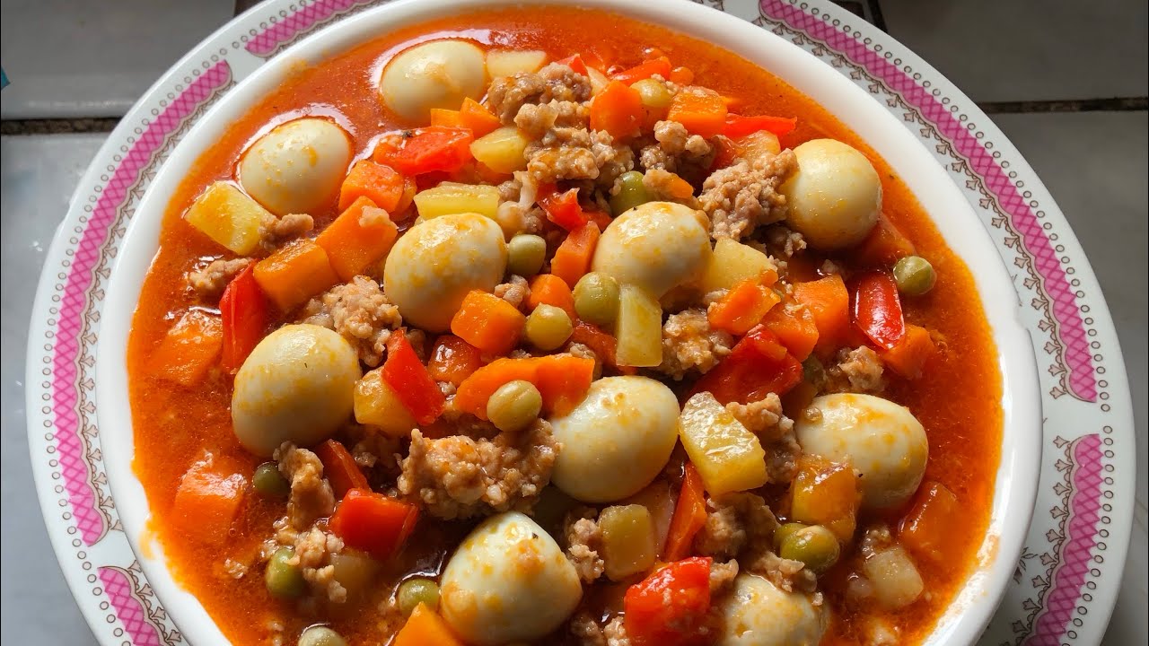 PORK GINILING WITH QUAIL EGG