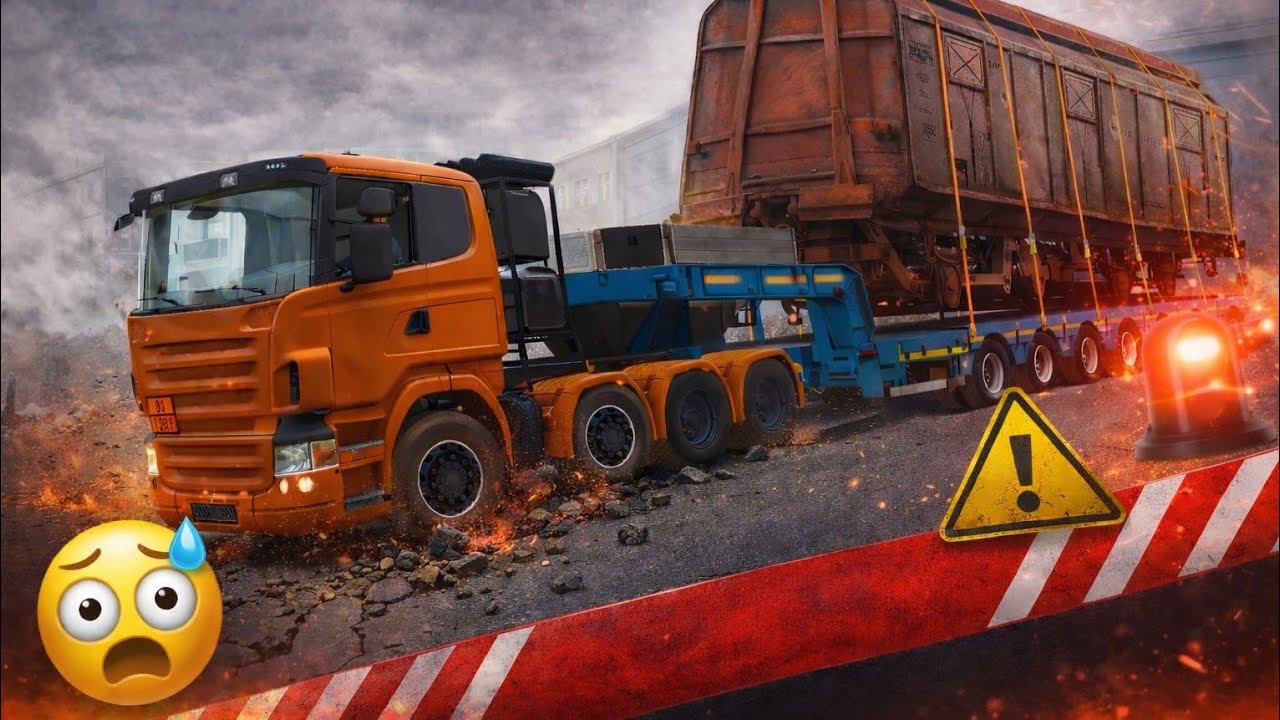 (PARTE 1) Olhei a Scania toda BRUTA, pensei que ia aguentar puxar a carreta com vagão (NÃO DEU)