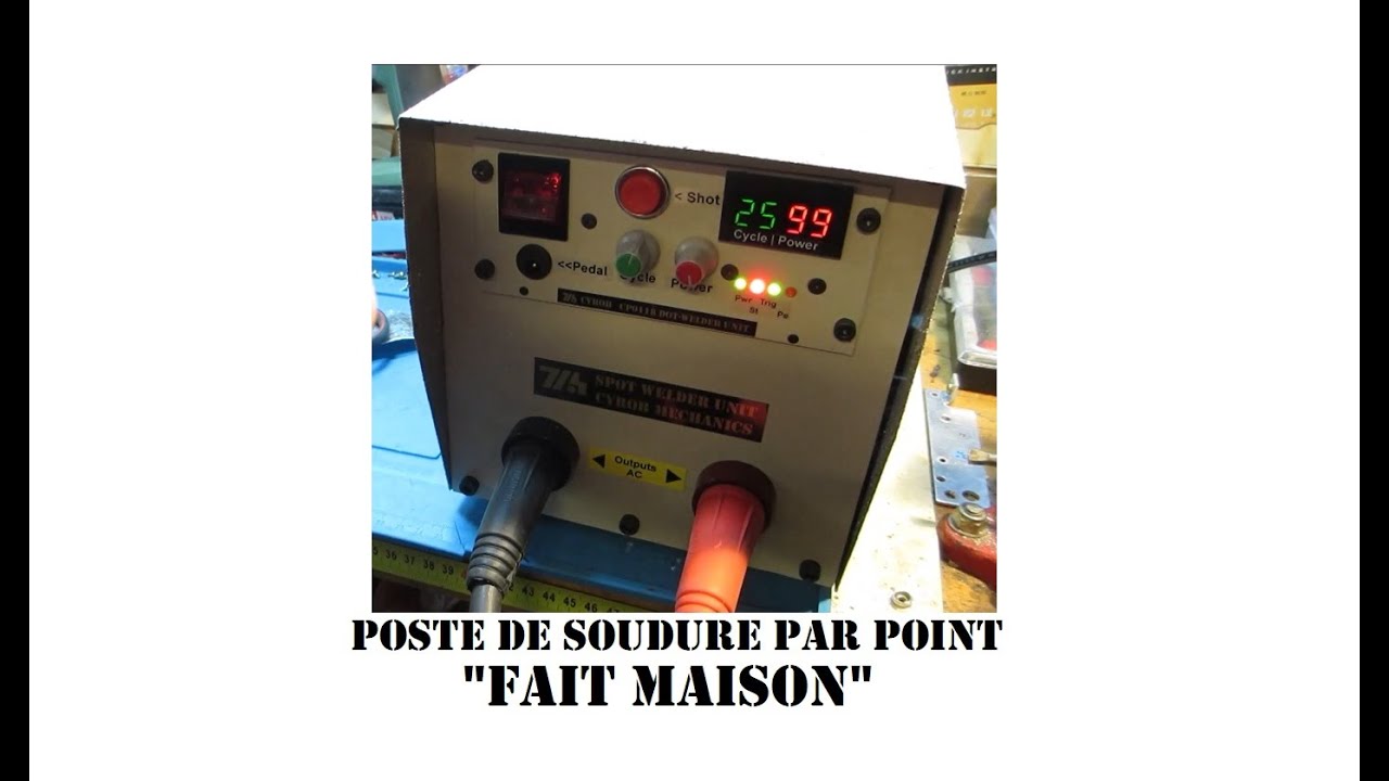Cyrob : Soudure par point maison, enfin terminé !