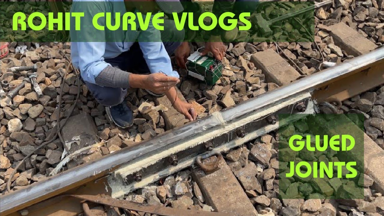 glued joint in railway track reconditioned glued joint
