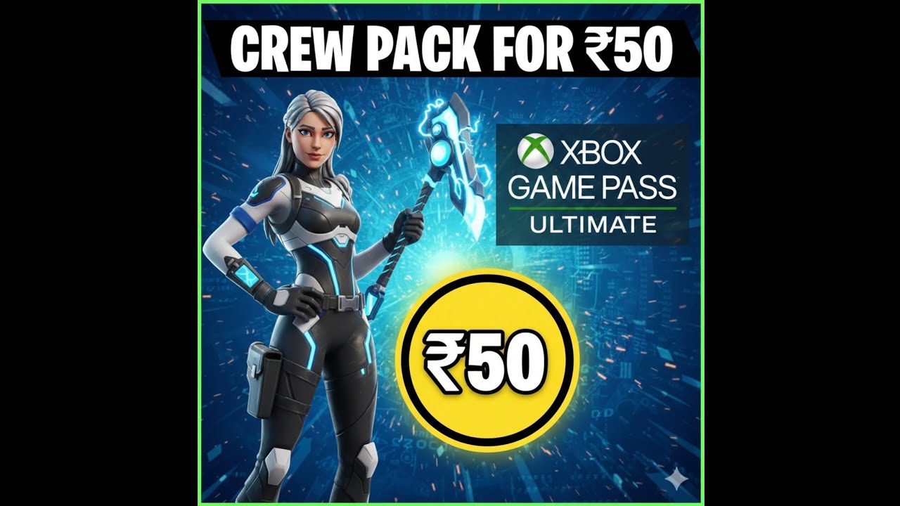 How to buy Fortnite crew pack at ₹50.Using xbox Ultimate pass. 
