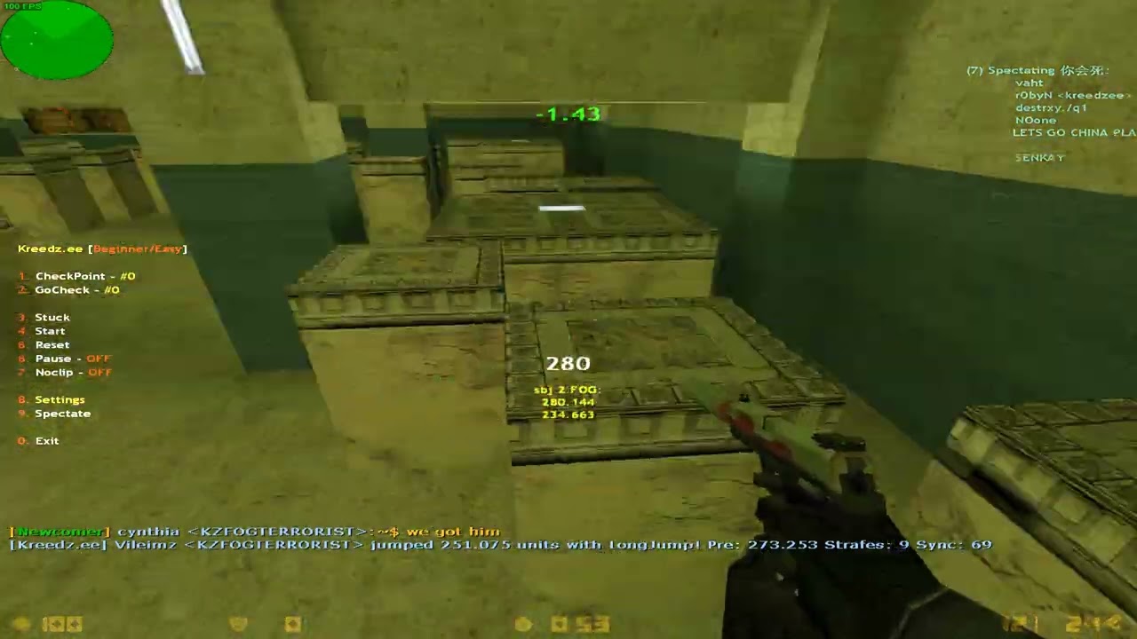 [CS KZ] FN007 on sm_ea_ylightsbhop WR