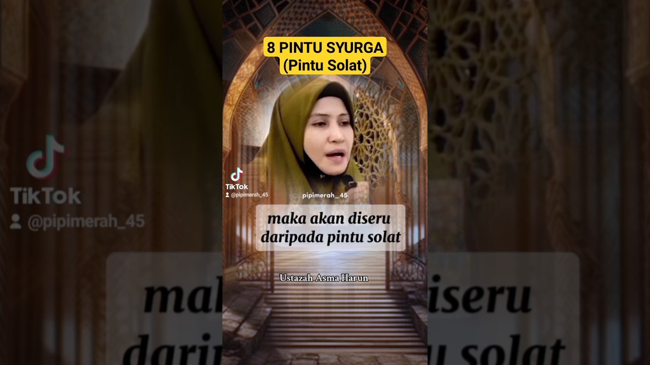 8 Pintu Syurga (Pintu Solat) #dakwah #ustazahasmaharun #shorts