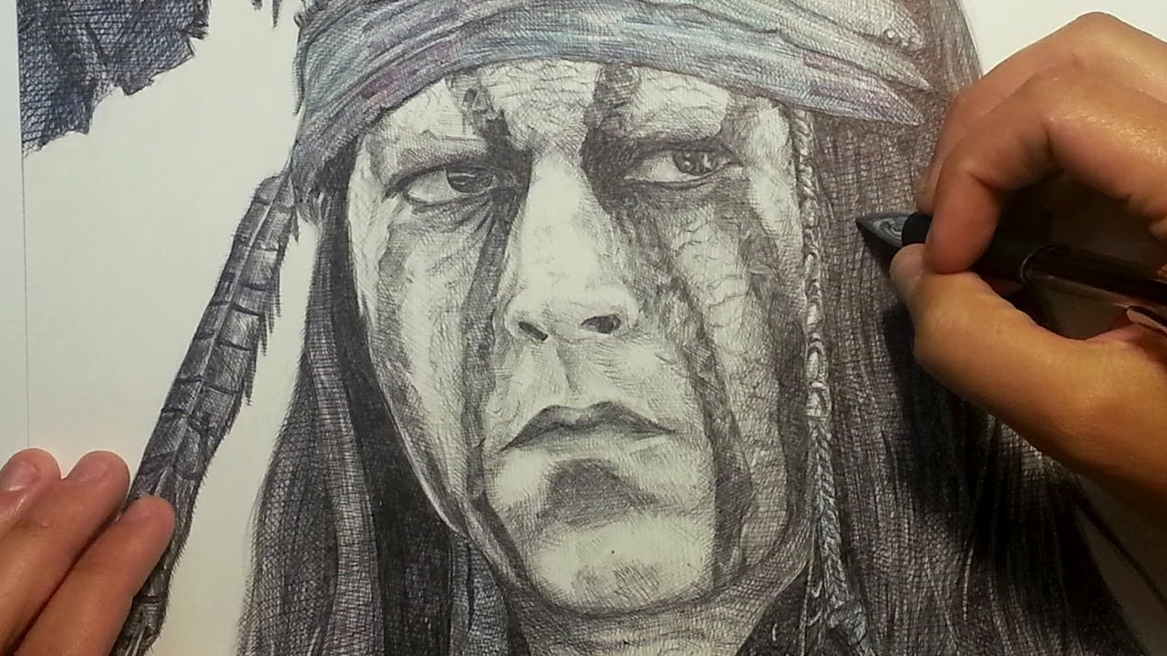 Drawing JOHNNY DEPP as 