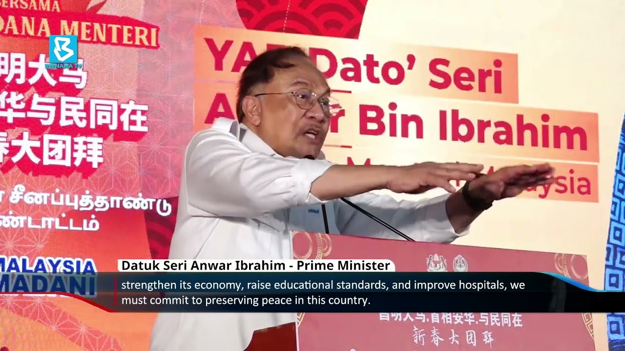 PM urges Malaysians to safeguard peace as foundation of progress