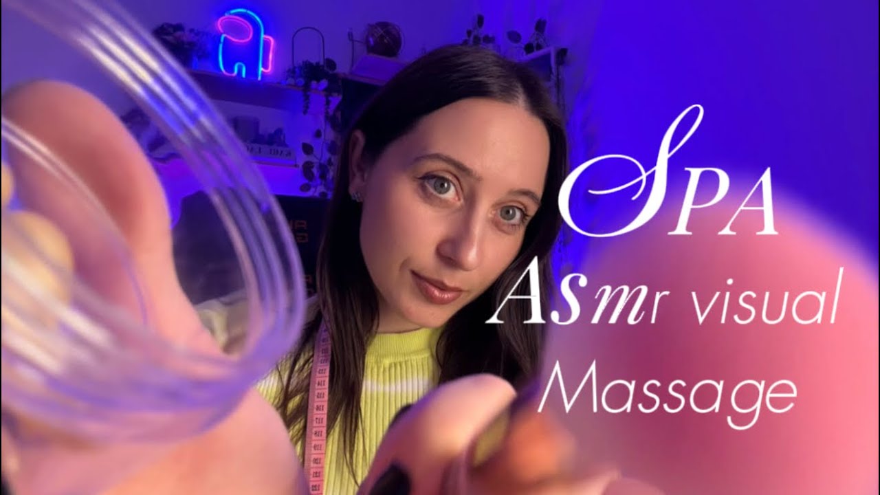 Asmr 🧖‍♀️ massage. Close measurement of your face🧮