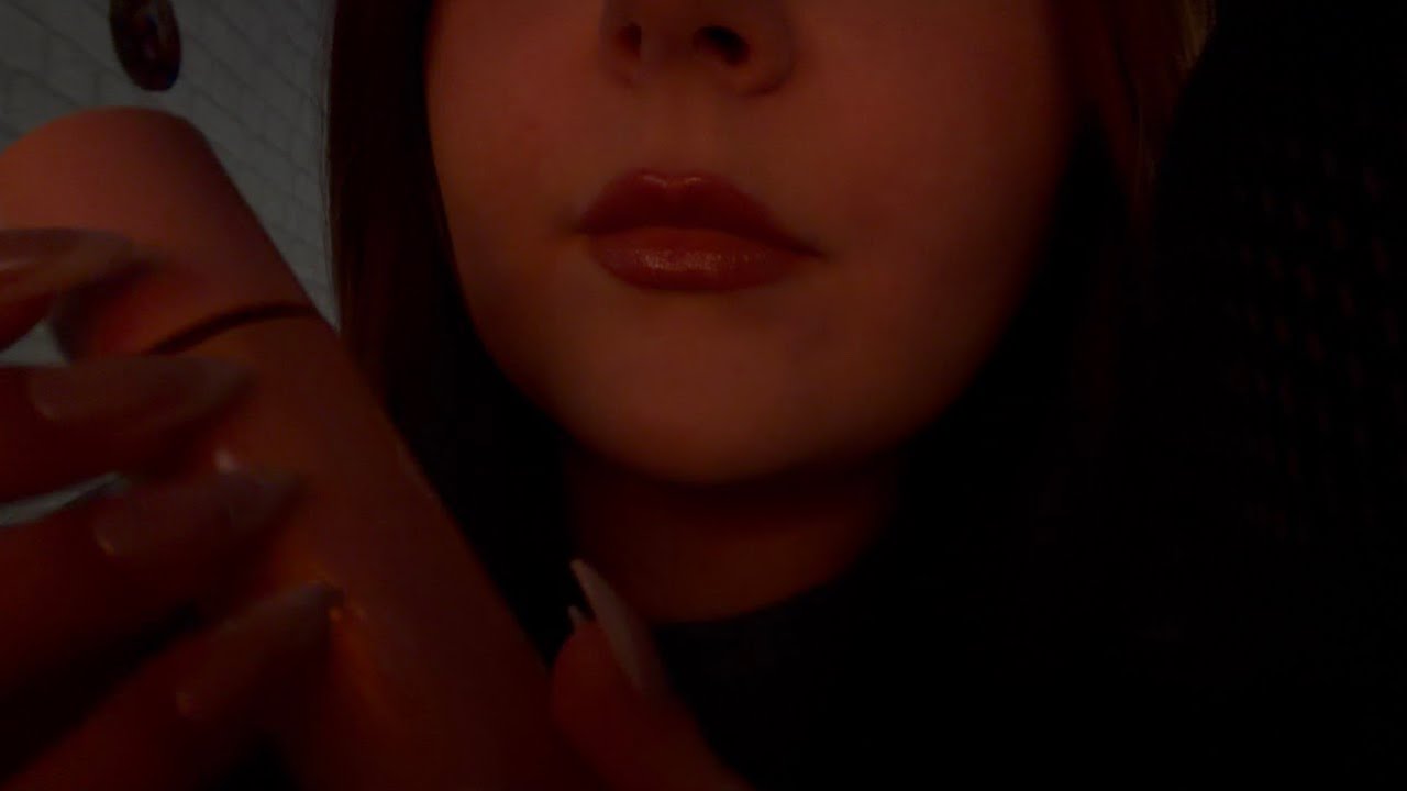 ASMR makeup application and mouth sounds 