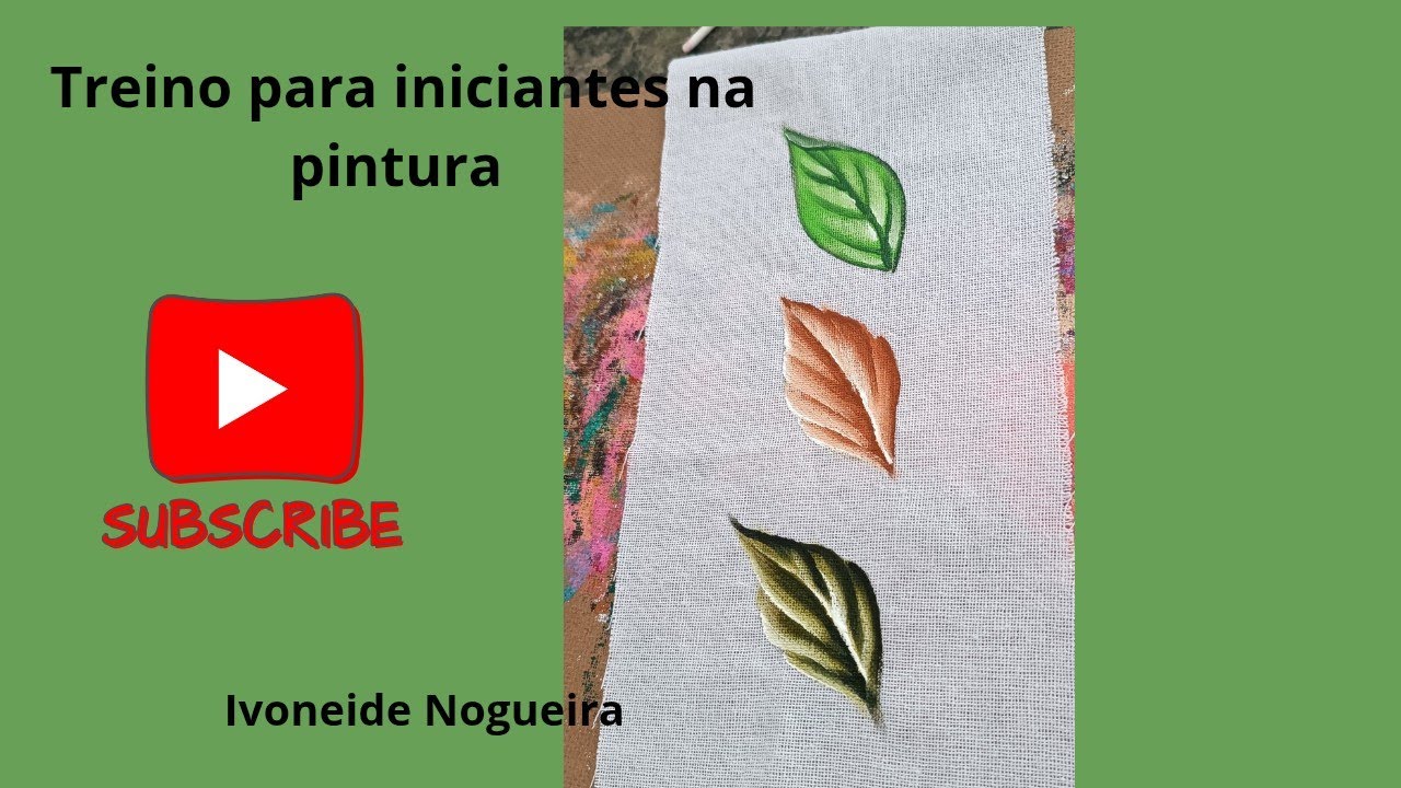 Como pintar folhas para iniciantes #seinscreve #aulagratuita