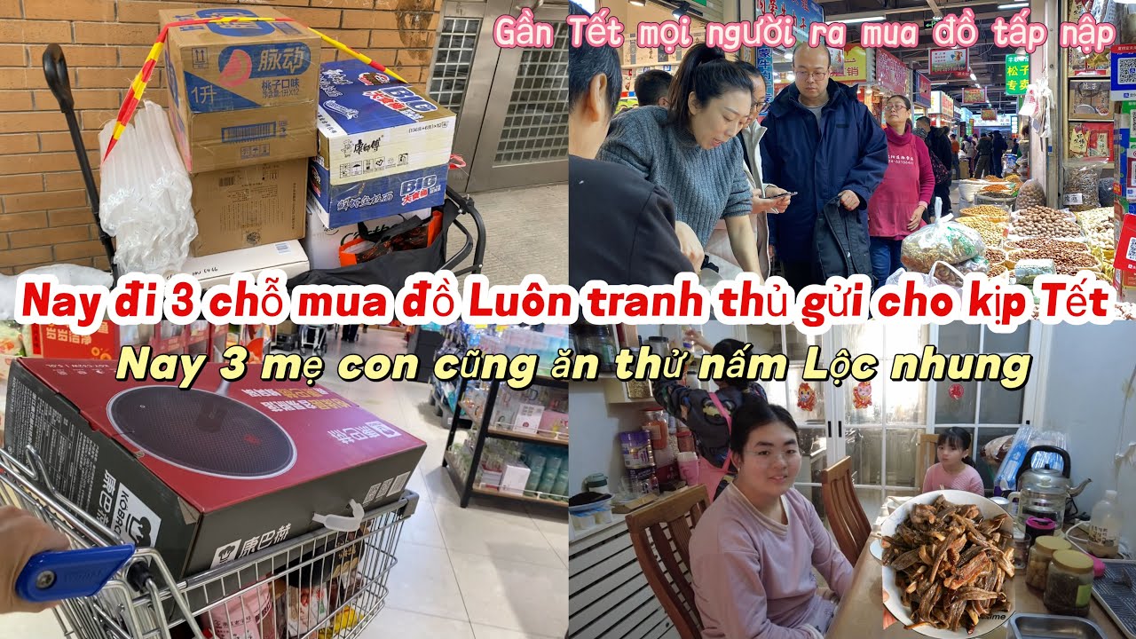 [827]Đơn Nấm Đầu Tiên Ở Trung Tâm Bỏ Sỉ ,Người Dân Cũng Đổ Về Đây Mua Hàng Tết Tấp Nập 