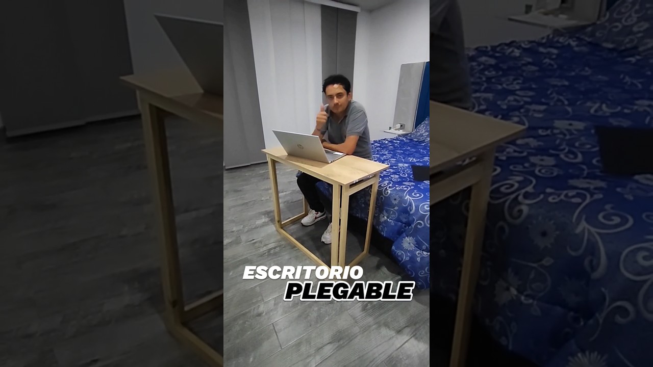 escritorio plegable facil de realizar. 
