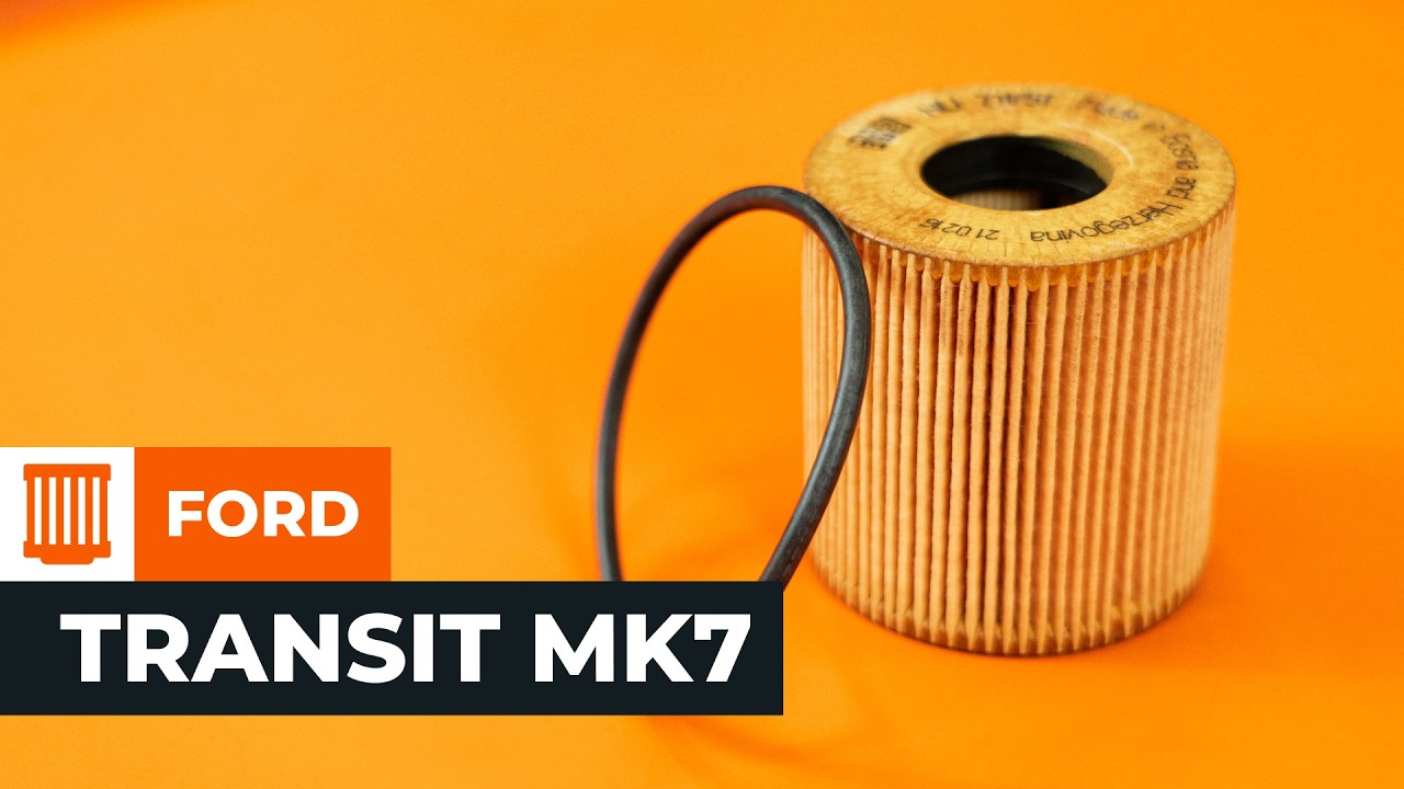 How to change the oil filter and engine oil on the FORD TRANSIT MK7 [AUTODOC TUTORIAL]