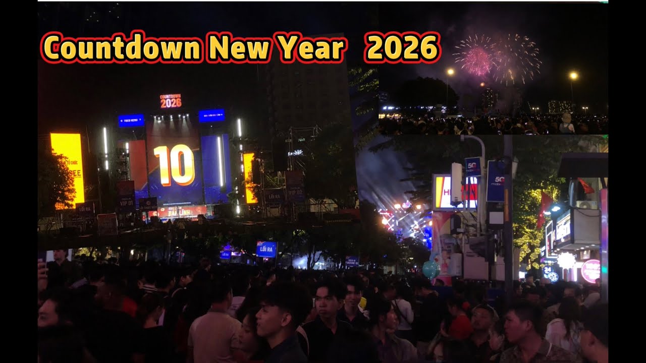 Tiger Remix / Countdown New Year 2026 / Fireworks Happy New Year 2026 / Nguyễn Huệ Saigon Vietnam 