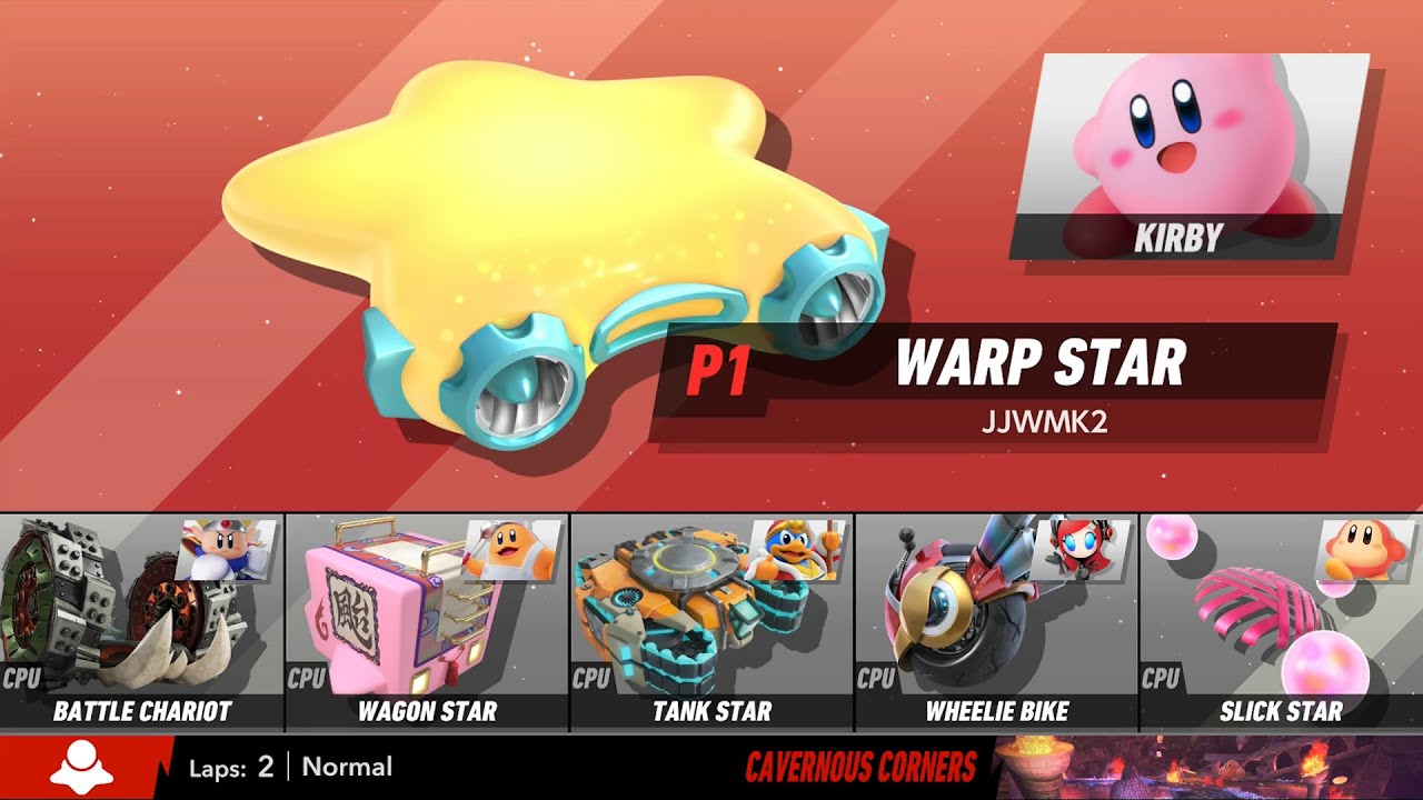 Kirby Air Riders - Air Ride Mode: Cavernous Corners