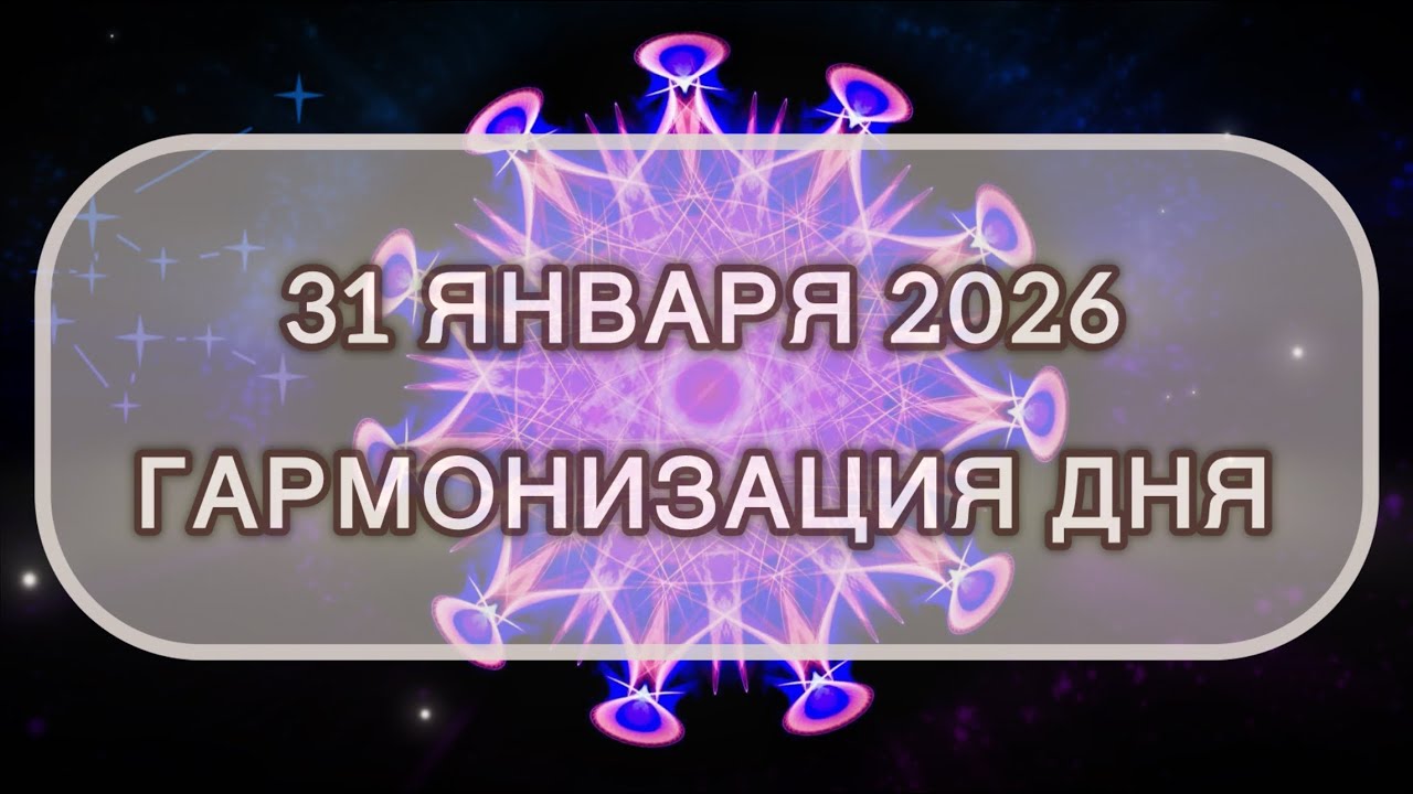 Гармонизация дня 31 января 2026. Трансформационная МЕДИТАЦИЯ. Позитивные вибрации.