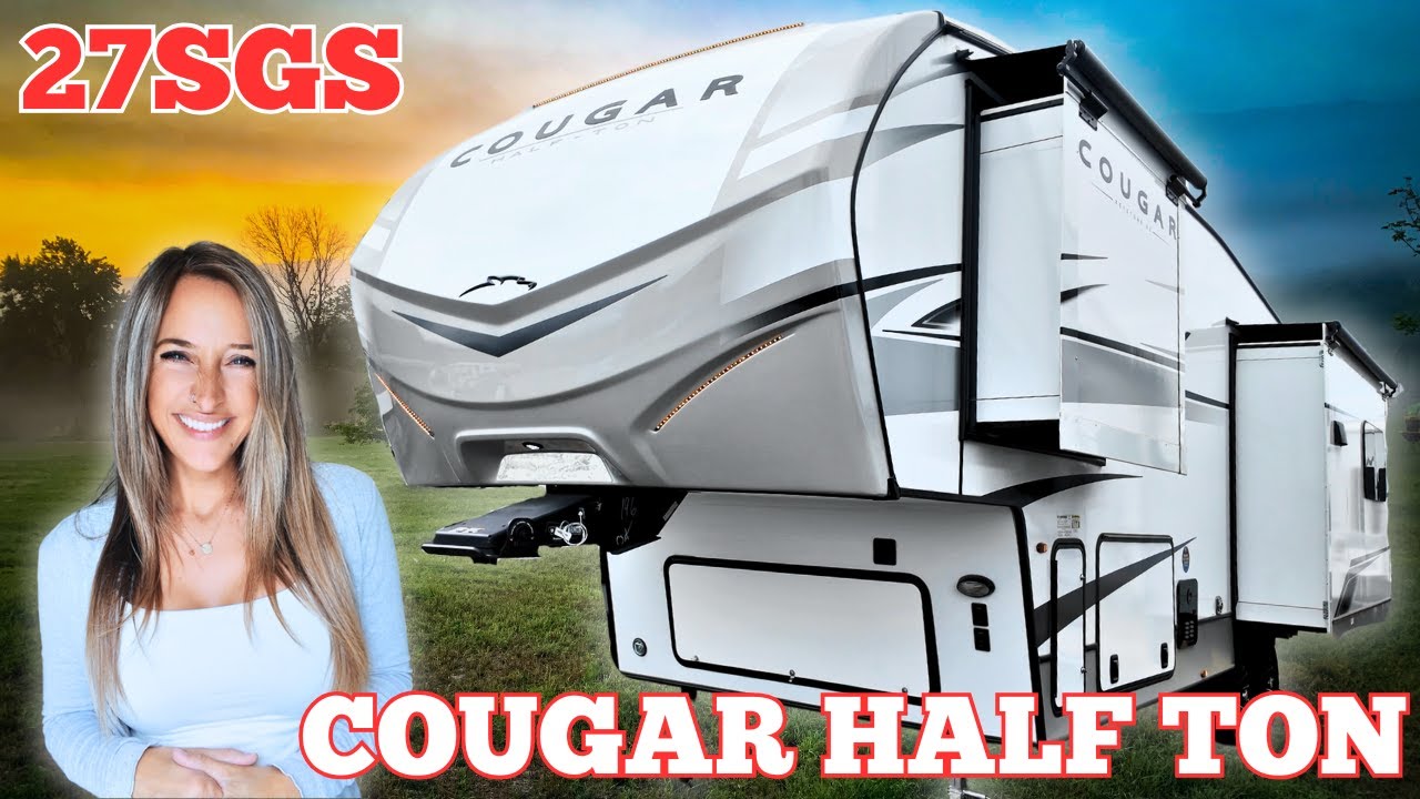 LUXURY Entertaining Lounge in a Fifth Wheel?! Cougar Half Ton 27SGS Tour Will SURPRISE You!