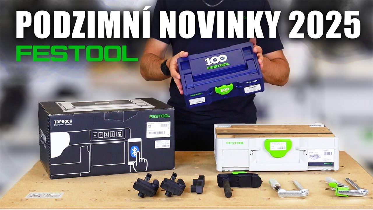 Podzimní novinky Festool 2025: SYS3-MFT M112, SYS3 S76 100Y Limited Edition, SYS3 BT20 M137 USB-C