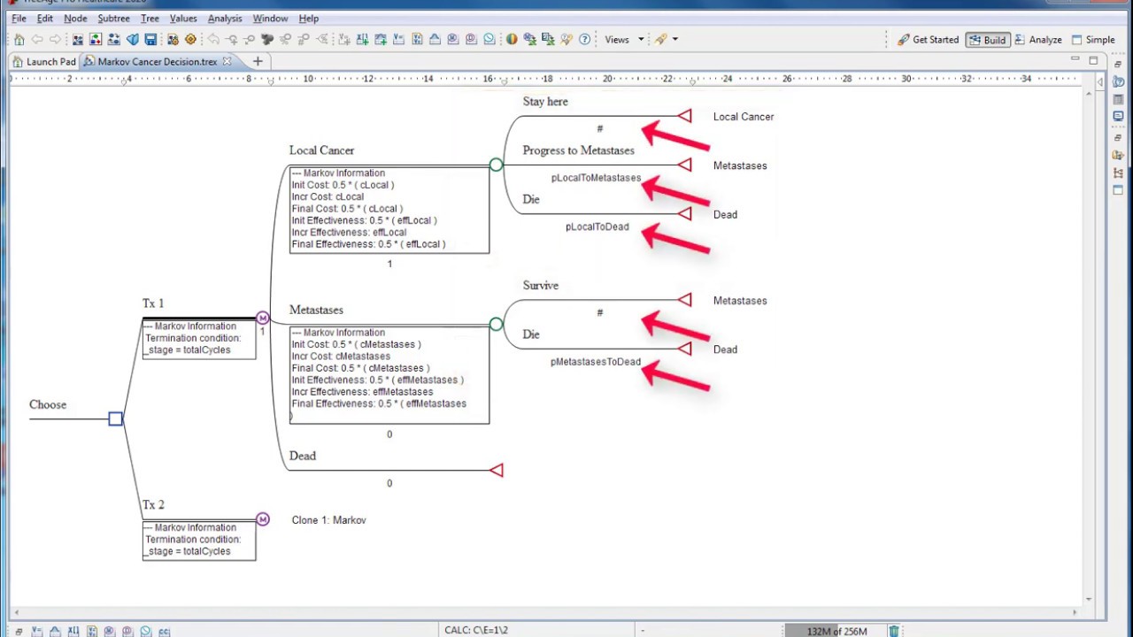 Build  a Markov Model with TreeAge Pro