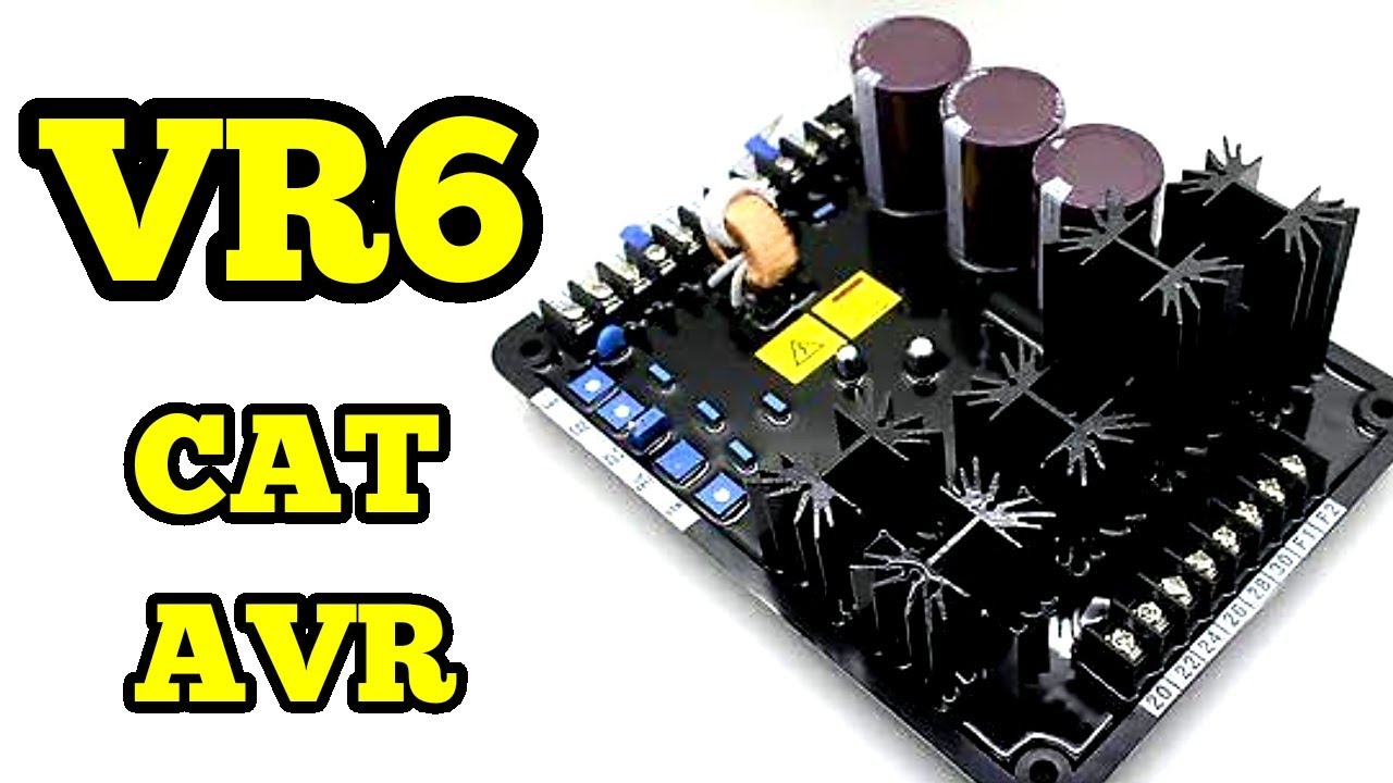 VR 6 Caterpillar AVR. CAT AVR VR6 in Urdu / Hindi. (Connection and Adjustments)