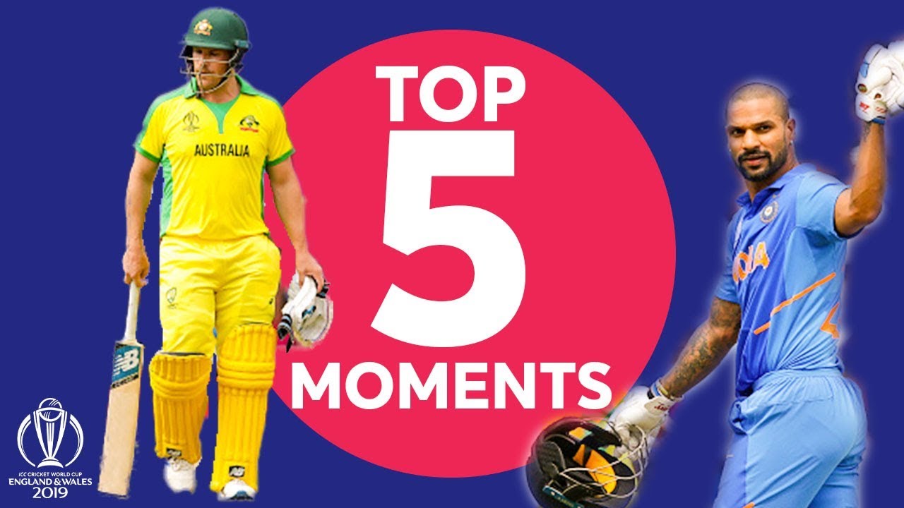 Dhoni? Dhawan? Stoinis? | India vs Australia Top 5 Moments | ICC Cricket World Cup 2019
