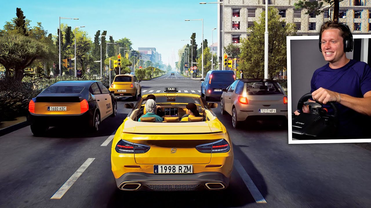Making a Living as a Barcelona Tour Guide - Taxi Life City Driving Simulator
