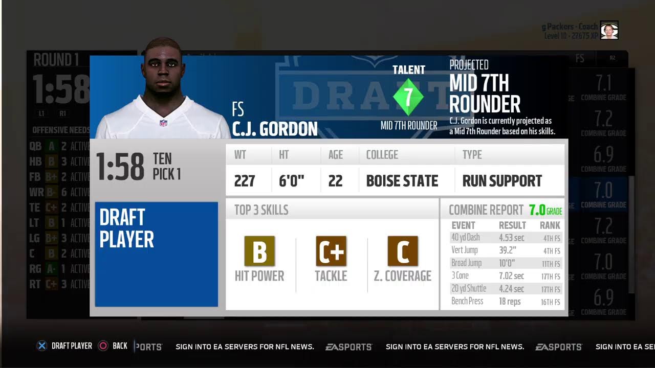 S10 Draft Order and Prospects