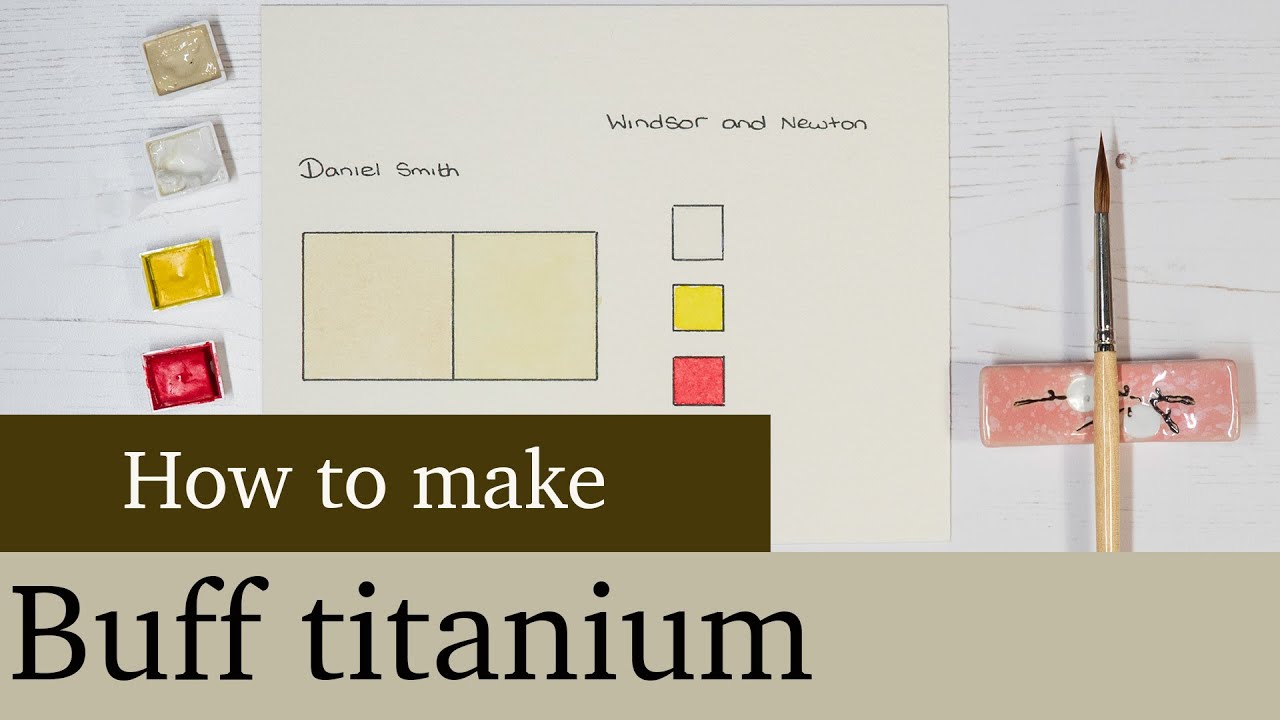 How to make buff titanium in watercolor.