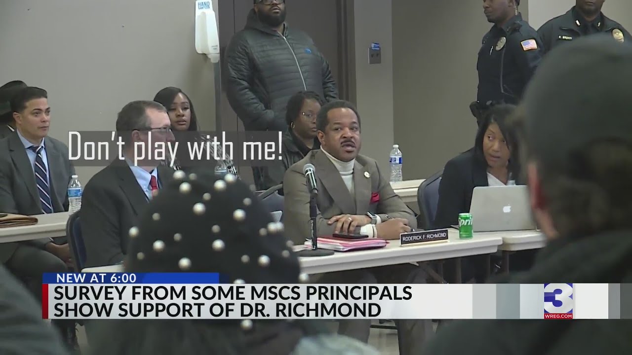 New interim superintendent Roderick Richmond appears to have principals' support