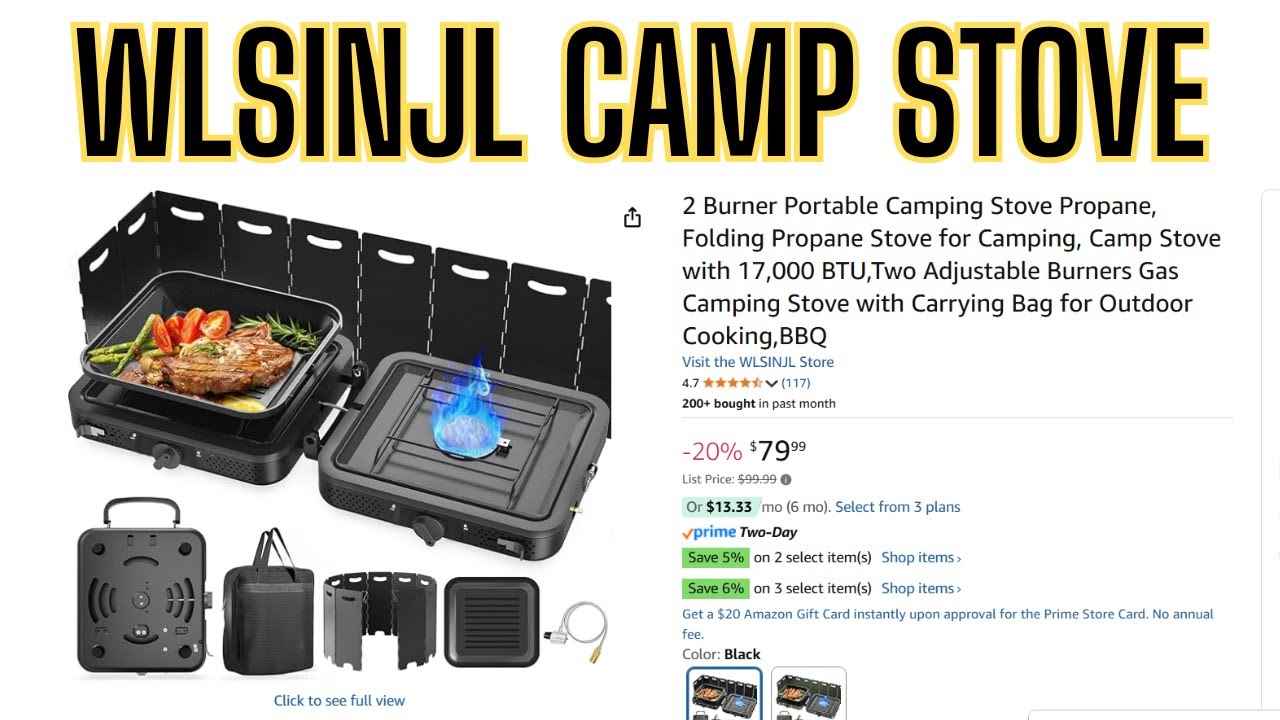 WLSINJL Camp Stove Unboxing, Testing and Review