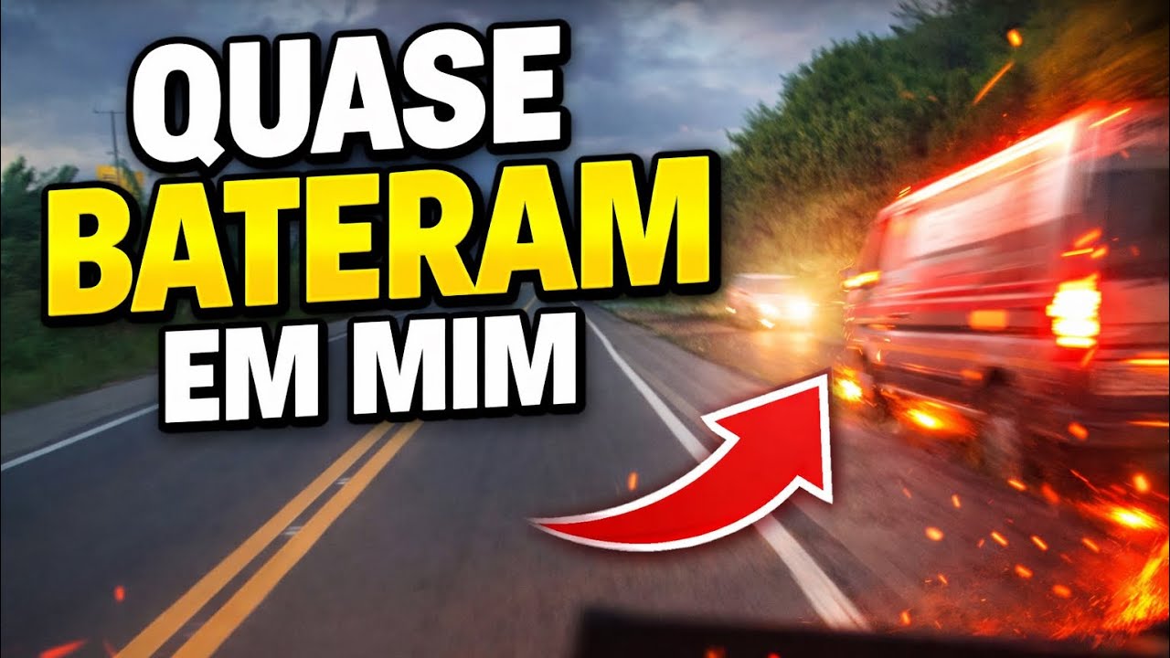 Imprudência na estrada; quase bateram em mim
