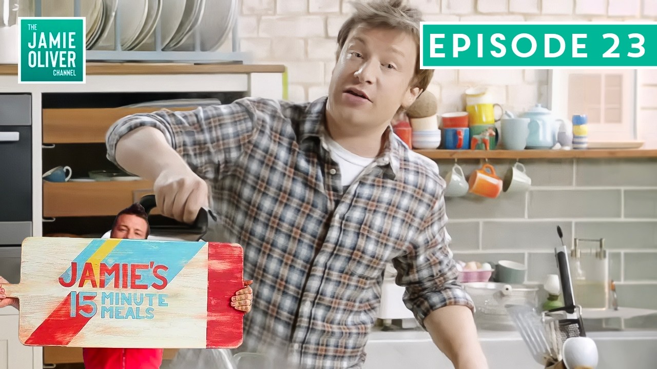 Jamie's 15 Minute Meals | Black Bean Beef Burgers PLUS Smoked Trout | Episode 23