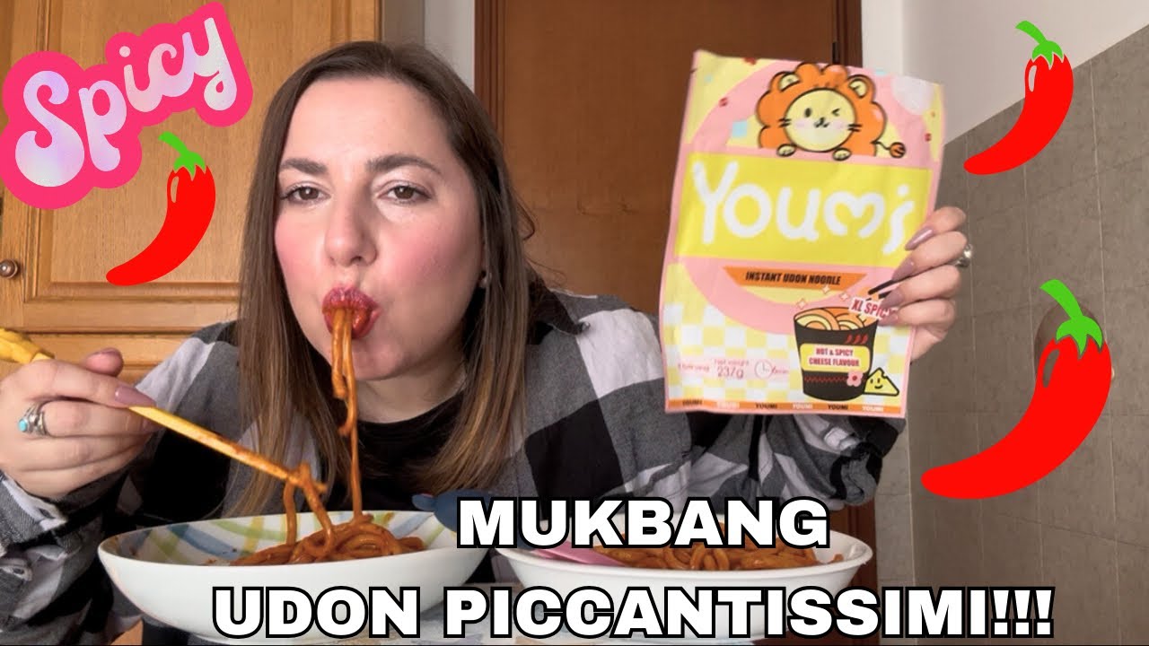 MUKBANG UDON PICCANTISSIMI 🌶️ di ACTION e NUOVE NUTELLA CREPÊ • Stavolta Ho Soffertoooooo!!!