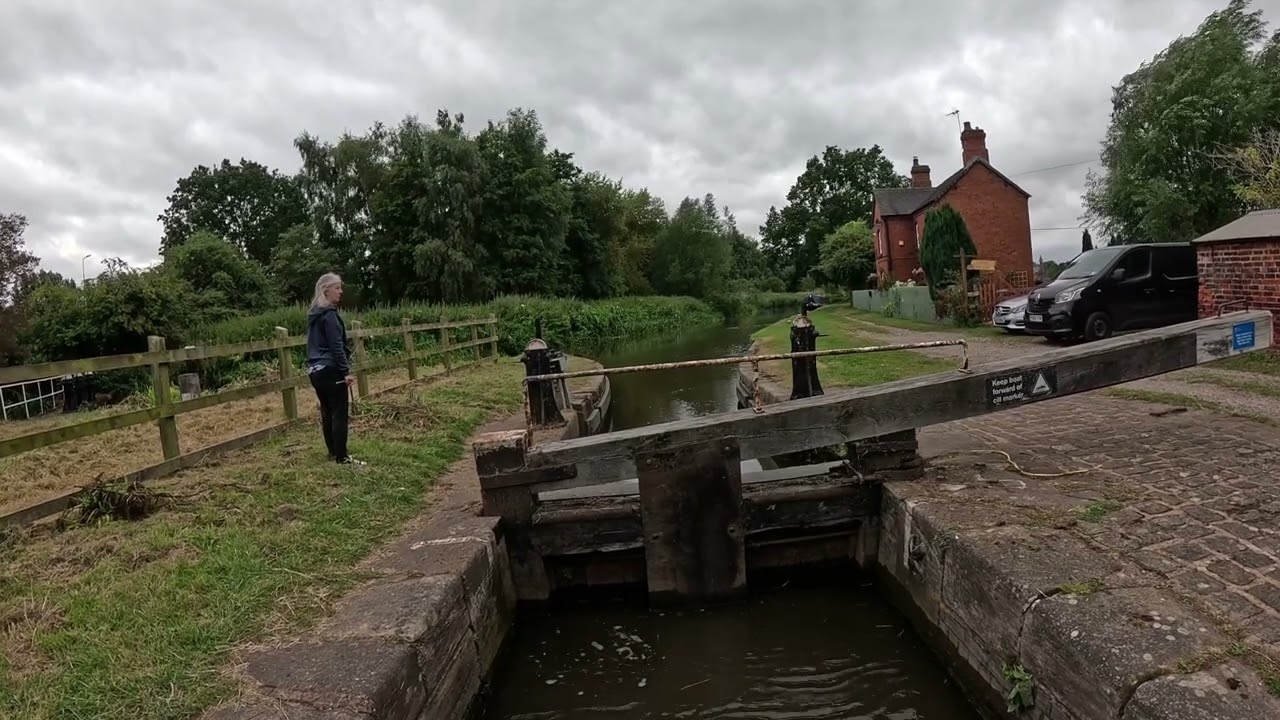 The crossing of the River Trent on our way from Wychnor to Alrewas